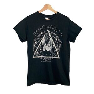 Panic at the Disco Band “Just Lay in the Atmosphere” Lyrics Tour Graphic Tee